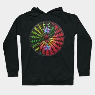 Colourful pattern Ying Yang Hoodie